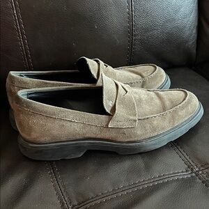 Men's Brown Suede Loafers Hogans brand size 8